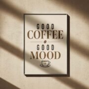 Classic Cafe Nostalgia Coffee Canvas