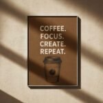 Deep Focus Grind Coffee Canvas