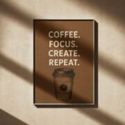 Deep Focus Grind Coffee Canvas