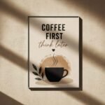 Warm Boho Sunrise Coffee Canvas