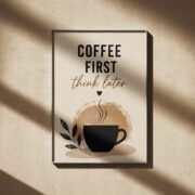Warm Boho Sunrise Coffee Canvas