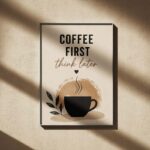 Warm Boho Sunrise Coffee Canvas
