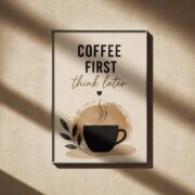 Warm Boho Sunrise Coffee Canvas