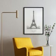 Eiffel Tower Line Art Poster - Image 2