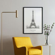 Eiffel Tower Line Art Poster - Image 2