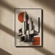 Geometric Architecture Wall Art