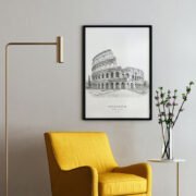 Colosseum Line Art Poster - Image 2