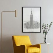 Empire State Building Line Art Poster - Image 2