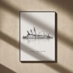 Sydney Opera House Line Art Poster
