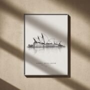 Sydney Opera House Line Art Poster