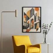 Abstract Architectural Wall Art - Image 2