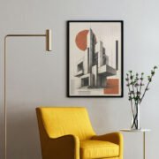 Geometric Architecture Wall Art - Image 2