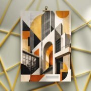 Abstract Architectural Wall Art - Image 3