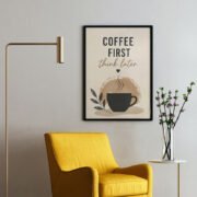 Warm Boho Sunrise Coffee Canvas - Image 2