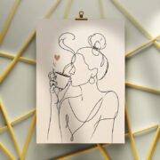 Chic Daily Routine Coffee Canvas - Image 3