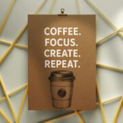 Deep Focus Grind Coffee Canvas - Image 3