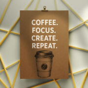 Deep Focus Grind Coffee Canvas - Image 3