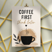 Warm Boho Sunrise Coffee Canvas - Image 3