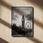 London Moody Skyline Poster