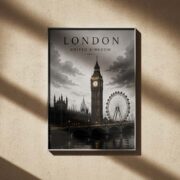 London Moody Skyline Poster