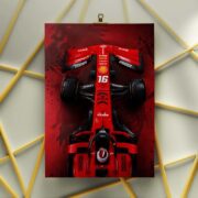 Ferrari F1 Top View Machine Wall Poster - Image 3