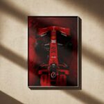 Ferrari F1 Top View Machine Wall Poster