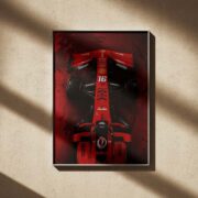 Ferrari F1 Top View Machine Wall Poster