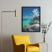 Tropical Overwater Paradise Retreat Art Print - Image 2