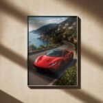 Coastal Supercar Scenic Drive Art Print