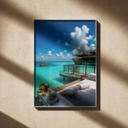 Tropical Overwater Paradise Retreat Art Print