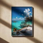 Tropical Overwater Paradise Retreat Art Print