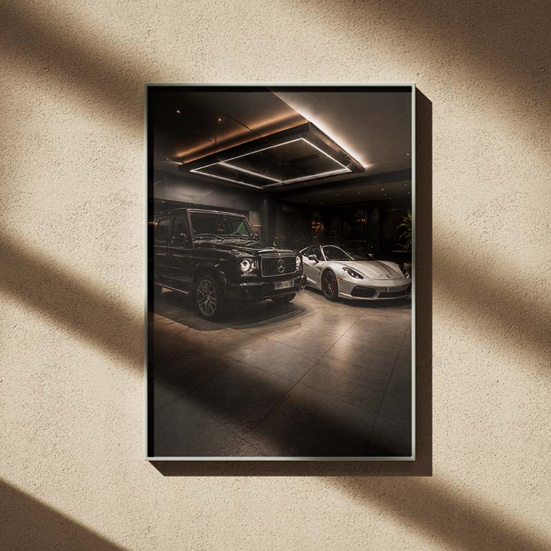 Luxury & Wealth Aesthetics 8 Performance Car Collection Art Print - Image 1
