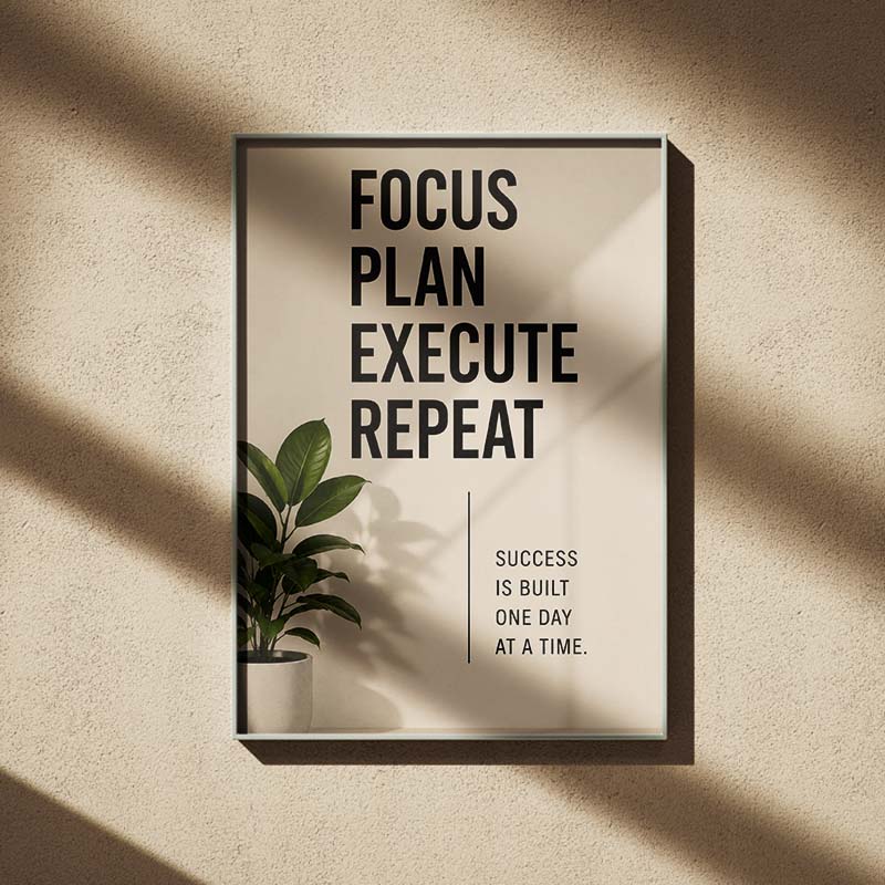 Startup & Business Culture 1 Daily Execution Action Plan Manifesto - Image 1