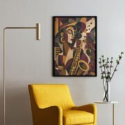 Jazz Age Saxophone Poster - Image 2