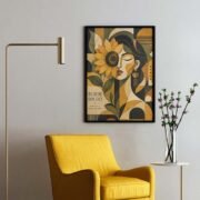 Bloom Loudly Sunflower Poster - Image 2