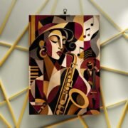 Jazz Age Saxophone Poster - Image 3