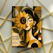 Bloom Loudly Sunflower Poster - Image 3