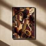 Jazz Age Saxophone Poster