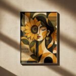 Bloom Loudly Sunflower Poster