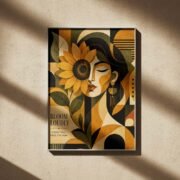 Bloom Loudly Sunflower Poster