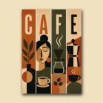 CAFE Retro Panel Print