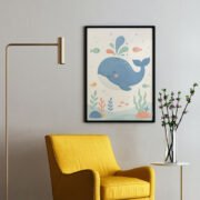 Happy Whale Ocean Poster - Image 2
