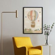 Hot Air Balloon Bear Poster - Image 2