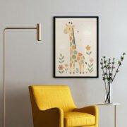 Spotted Giraffe Meadow Poster - Image 2