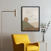 Birds Over Terracotta Hills Poster - Image 2