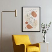 Entwined Faces Line Art Poster - Image 2