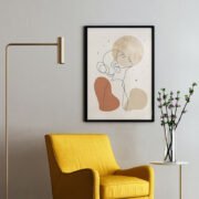 Moonlit Woman Line Art Poster - Image 2