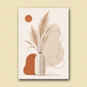 Pampas Grass Still Life Poster