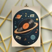 Vinyl Galaxy Orbit Poster - Image 3