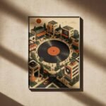 Vinyl City Square Poster